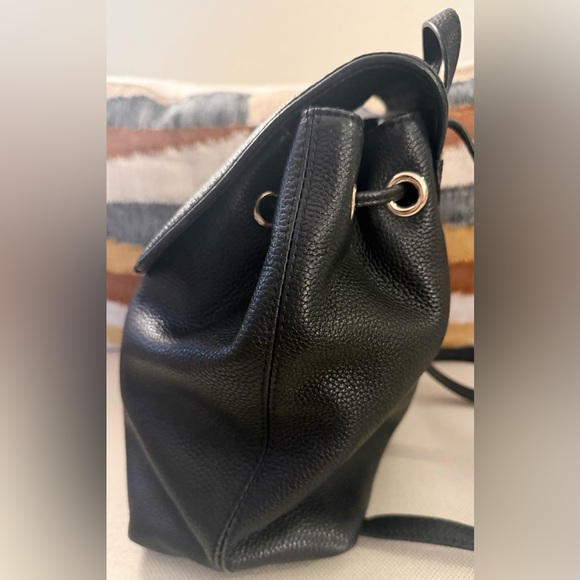 Kate Spade WKRU3939 Black Pebble Leather Mulberry Street Breezy Small Backpack - Picture 5 of 8